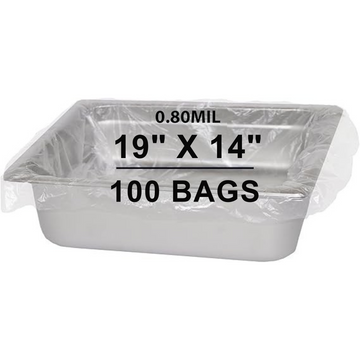 19X14 inches Poly Pan Liners 0.8 Mil Heavy Duty Sixth Pan PTL